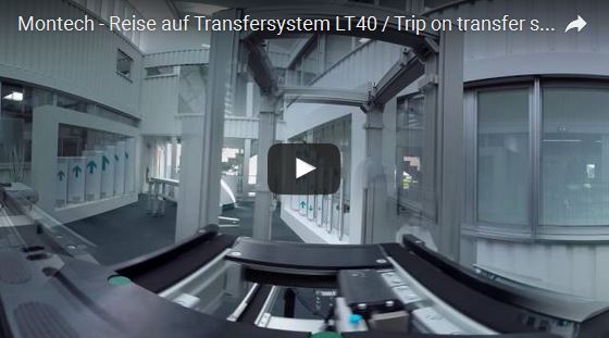 Eine Fahrt mit dem Transfersystem