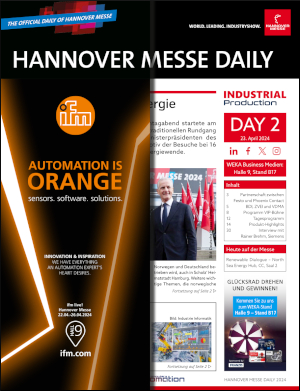 HANNOVER MESSE DAILY E-Paper zu Tag 2